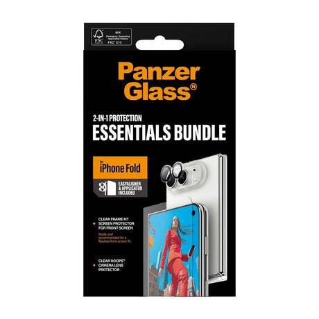PanzerGlass iPhone Duo Skärmskydd & Kameraskydd 2-in-1 Protection Essentials Bundle