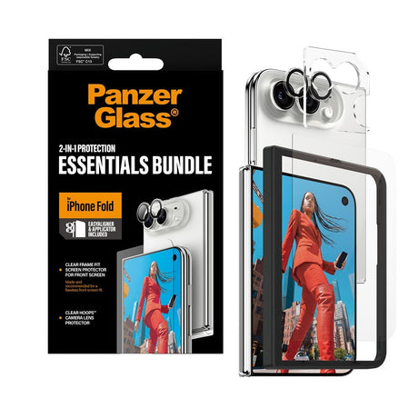PanzerGlass iPhone Duo Skärmskydd & Kameraskydd 2-in-1 Protection Essentials Bundle
