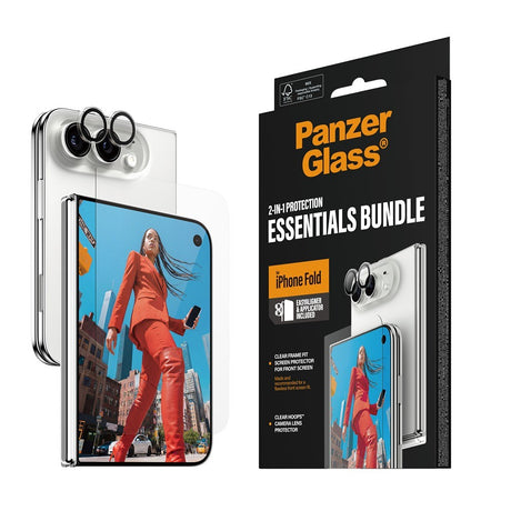 PanzerGlass iPhone Duo Skärmskydd & Kameraskydd 2-in-1 Protection Essentials Bundle
