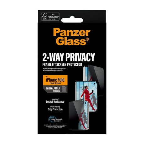 PanzerGlass iPhone Duo Skärmskydd Frame Fit Privacy EasyAligner