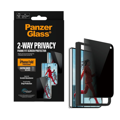 PanzerGlass iPhone Duo Skärmskydd Frame Fit Privacy EasyAligner