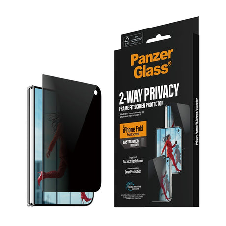 PanzerGlass iPhone Duo Skärmskydd Frame Fit Privacy EasyAligner