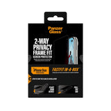 PanzerGlass iPhone Duo Skärmskydd Frame Fit Privacy Fastfit
