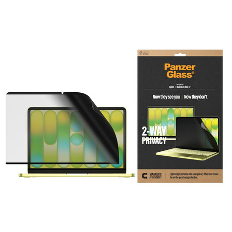 PanzerGlass MacBook Neo 13 Skärmskydd Magnetic 2-Way Privacy Film