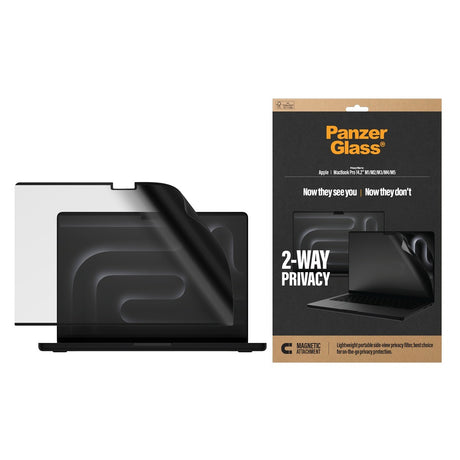 PanzerGlass MacBook Pro 14 M1-M5 Skärmskydd Magnetic 2-Way Privacy Film