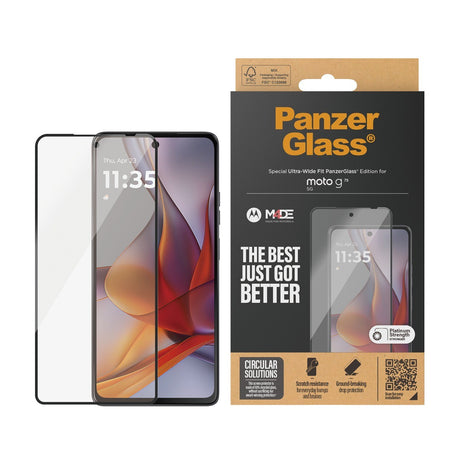 PanzerGlass Motorola Moto G75 Skärmskydd Ultra-Wide Fit