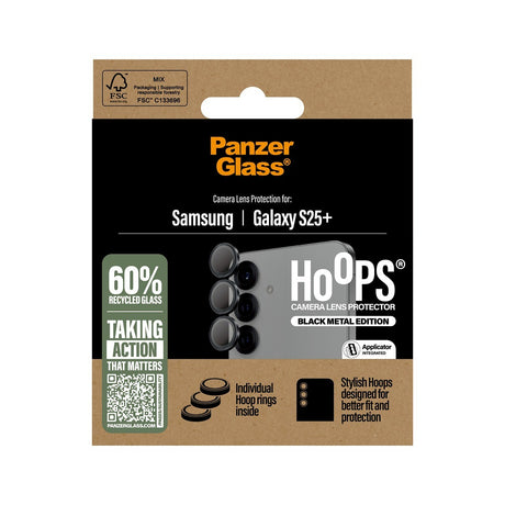 PanzerGlass Samsung Galaxy S25 Plus Kameraskydd Hoops Svart