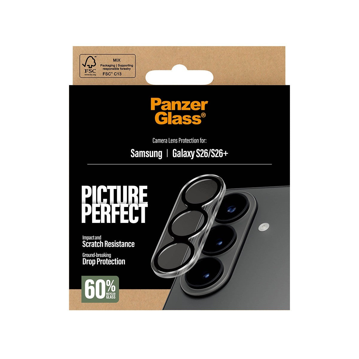 PanzerGlass Samsung Galaxy S26/S26 Plus Kameraskydd PicturePerfect