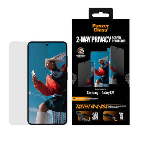 PanzerGlass Samsung Galaxy S26 Skärmskydd Ultra-Wide Fit Privacy Fastfit