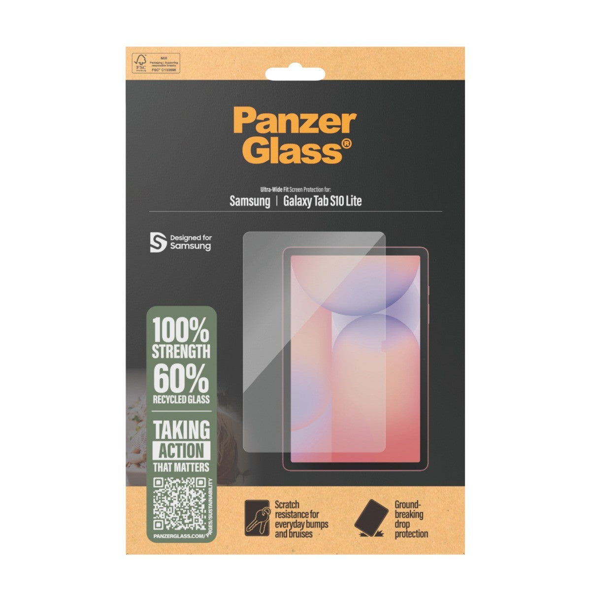 PanzerGlass Samsung Galaxy Tab S10 Lite Skärmskydd Ultra-Wide Fit
