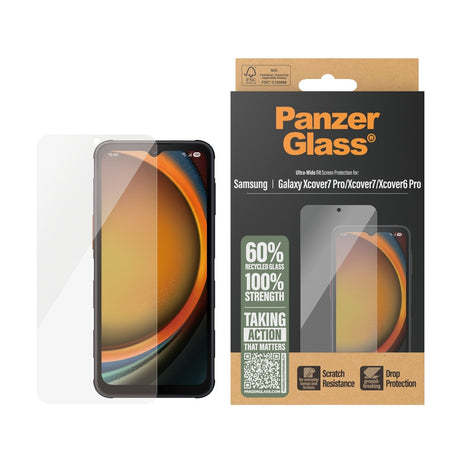 PanzerGlass Samsung Galaxy XCover 6 Pro/XCover 7/7 Pro Skärmskydd Ultra-Wide Fit