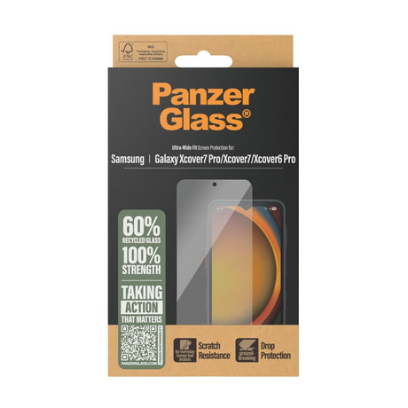PanzerGlass Samsung Galaxy XCover 6 Pro/XCover 7/7 Pro Skärmskydd Ultra-Wide Fit