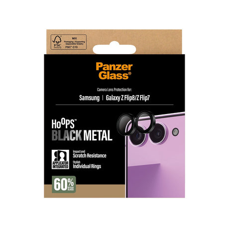 PanzerGlass Samsung Galaxy Z Flip 7/Flip 8 Kameraskydd Hoops Svart