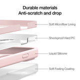 Just Mobile iPhone 14 Skal TENC Silicone MagSafe Rosa