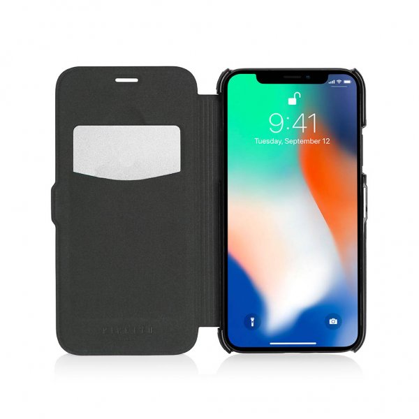 Pipetto iPhone XR Slim Wallet Classic Fodral Svart