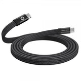 Mobile Origin Platt Kabel Magnetisk USB-C till USB-C 1m Svart