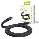 Mobile Origin Platt Kabel Magnetisk USB-C till USB-C 1m Svart