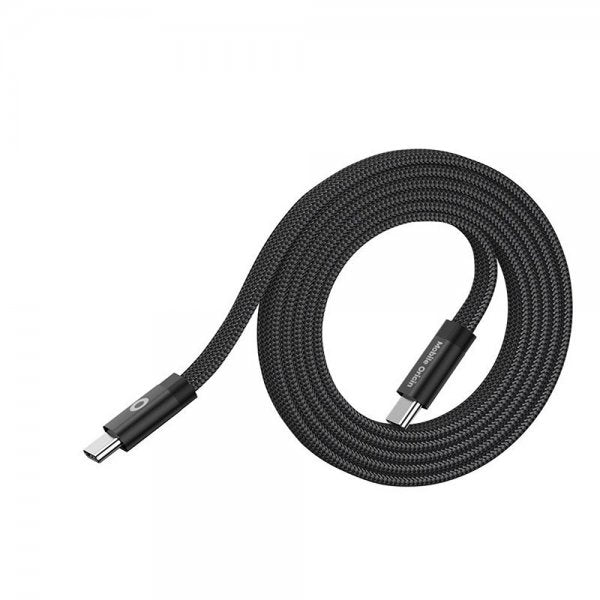 Mobile Origin Platt Kabel Magnetisk USB-C till USB-C 1m Svart