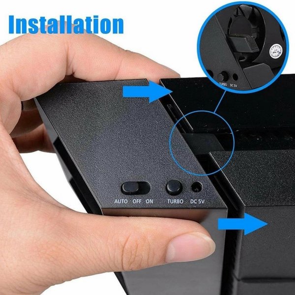 Dobe PlayStation 4 Kylfläkt Super Cooling