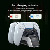 Aolion PlayStation 5 DualSense Kontroll Dubbel Laddningsdocka