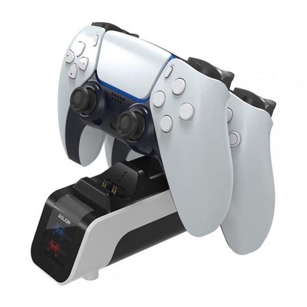 Aolion PlayStation 5 DualSense Kontroll Dubbel Laddningsdocka