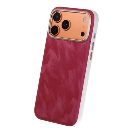 iPhone 17 Pro Max/iPhone 18 Pro Max Skal Plumtextur MagSafe Röd