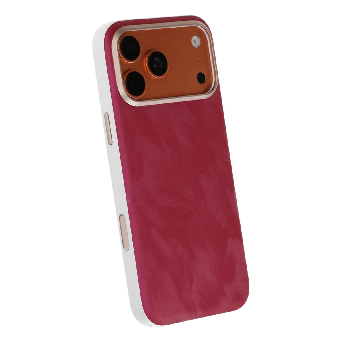 iPhone 17 Pro Max/iPhone 18 Pro Max Skal Plumtextur MagSafe Röd