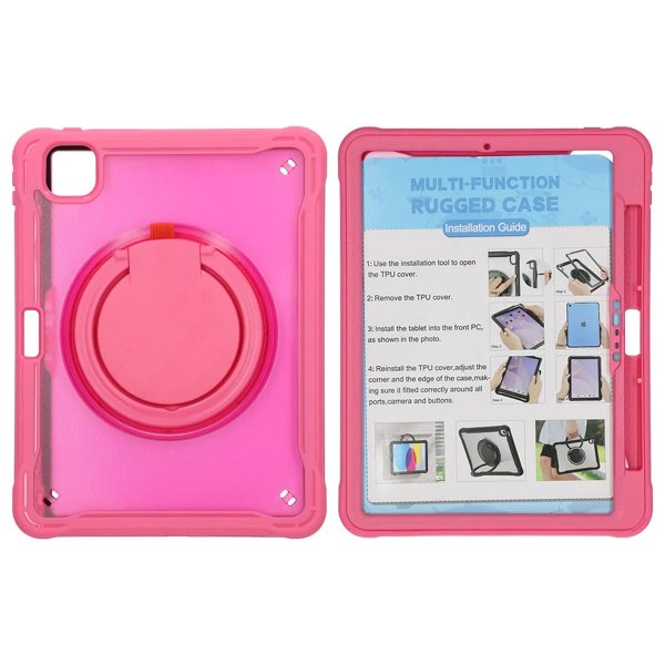 iPad Pro 11 (M4/M5) Skal med Stativ Röd