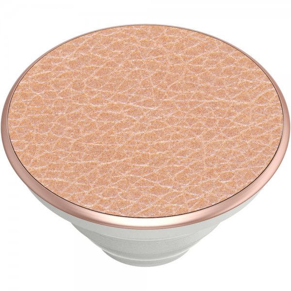 Popsockets PopGrip Premium Pebbled Vegan Leather Roseguld