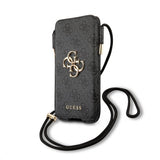 Guess Pouch Script Logo Large Grå