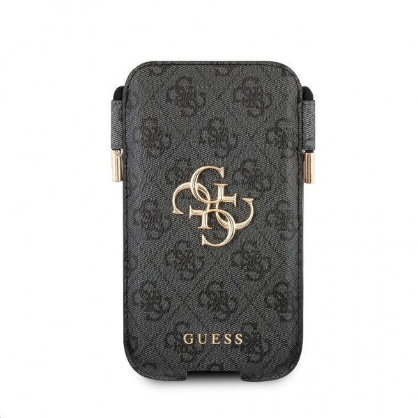 Guess Pouch Script Logo Large Grå