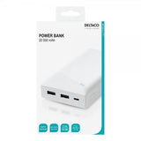 Deltaco Powerbank 20 000 mAh 10W Vit