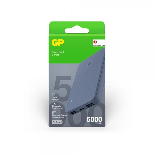 GP Powerbank Plus 5000 mAh Blå