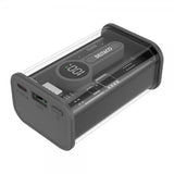 Deltaco Powerbank Transparent 10 000 mAh Fast Charge Svart