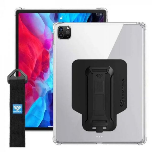 Armor-X Shockproof iPad Pro 12.9 2020/2021 Skal Klar Svart