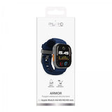 Puro Apple Watch 44/45/46/Ultra 49mm Armband Armor Blå