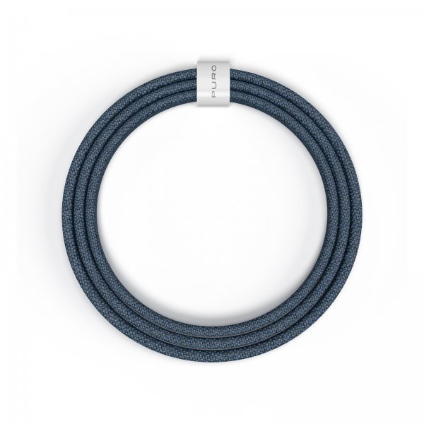 Puro Kabel Fabrik 2.0 60W USB-C till USB-C 1.5m Blå