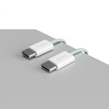 Puro Kabel Fabrik 2.0 60W USB-C till USB-C 1.5m Ljusblå