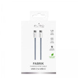 Puro Kabel Fabrik 2.0 60W USB-C till USB-C 1.5m Blue Lagoon