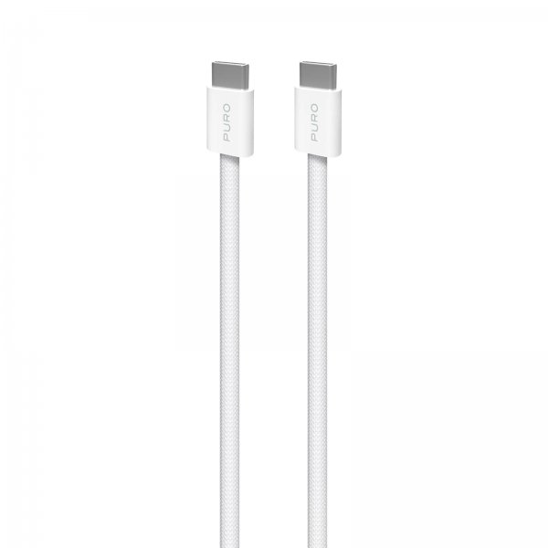 Puro Kabel Fabrik 2.0 60W USB-C till USB-C 1.5m Vit