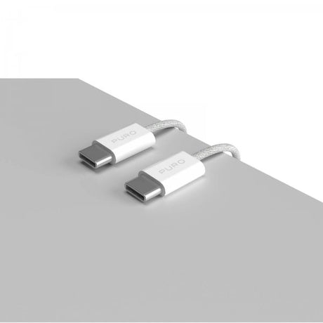 Puro Kabel Fabrik 2.0 60W USB-C till USB-C 1.5m Vit