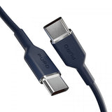 Puro Kabel TPE 25W USB-C till USB-C 1.5m Crown Blue