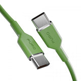 Puro Kabel TPE 25W USB-C till USB-C 1.5m Salted Lime