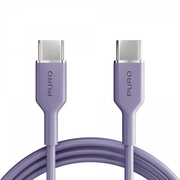 Puro Kabel TPE 25W USB-C till USB-C 1.5m Lavender