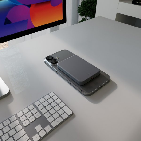 Puro MagSafe Powerbank Mini Power Mag Grå