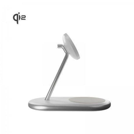 Puro Trådlös Laddare Mag Station 2-in-1 Qi2 Vit