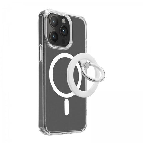Puro MagSafe-mobilring Mag Loop Ring Stand Vit