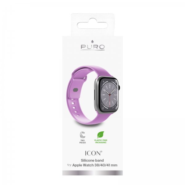 Puro Apple Watch 38/40/41/42mm Armband Icon Coraltastic