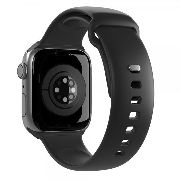 Puro Apple Watch 44/45/46mm/Apple Watch Ultra Armband ICON Silicone Band Svart