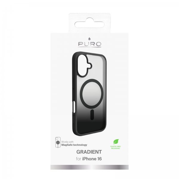 Puro iPhone 16 Skal Gradient Svart